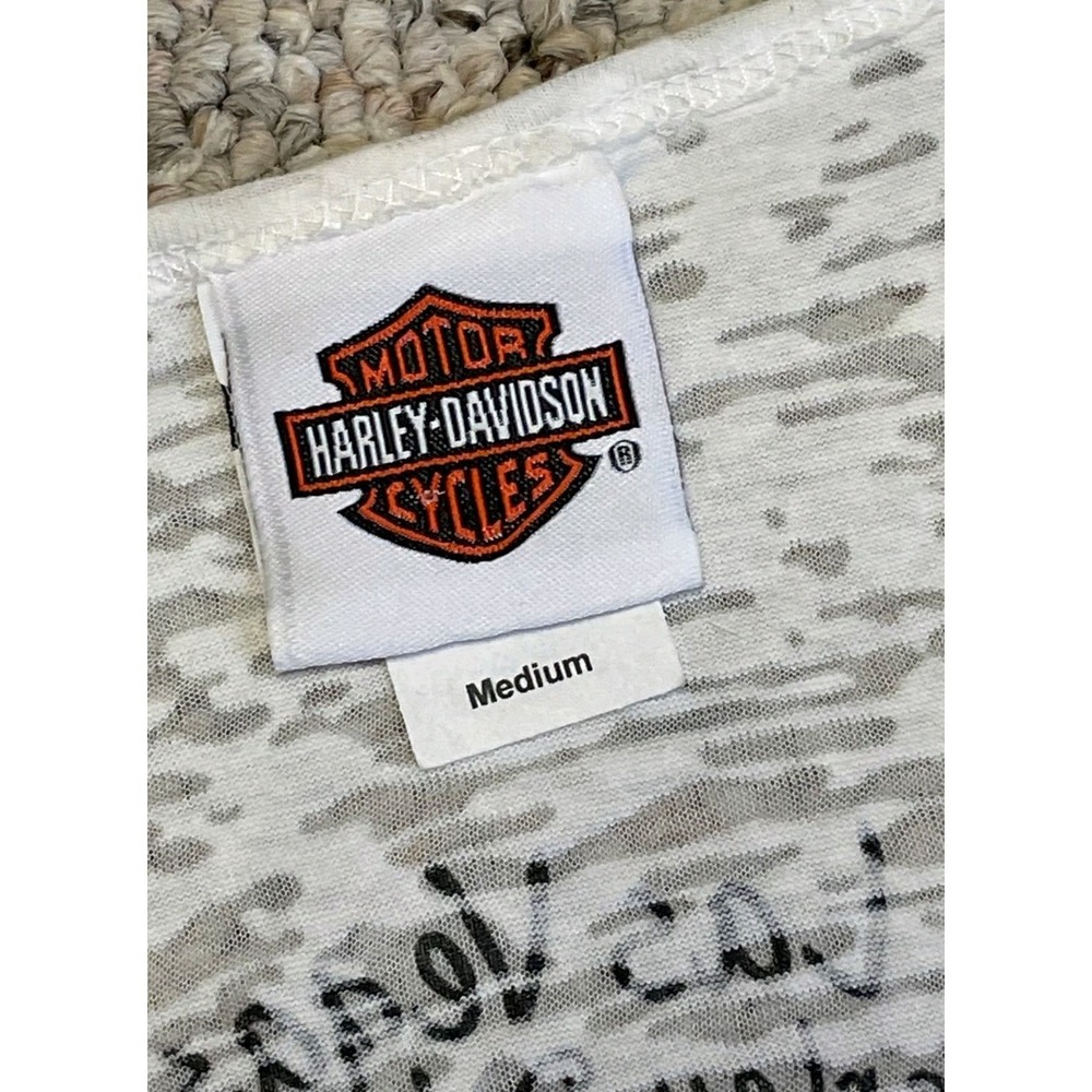 ๐ โซ (3) Harley Davidson HD Women's Tank Top Medium Lot Biker AOP Back Graphic - Picture 11 of 16